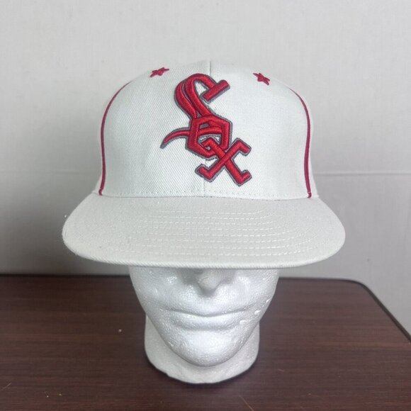 Chicago White Sox American Needle‎ Embroidered Fitted Baseball Hat Size 7-3/8 - Picture 2 of 15